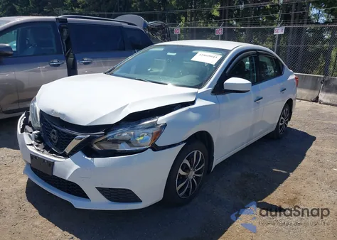 2017 Nissan Sentra S из США, поврежденный, VIN 3N1AB7AP2HY246555